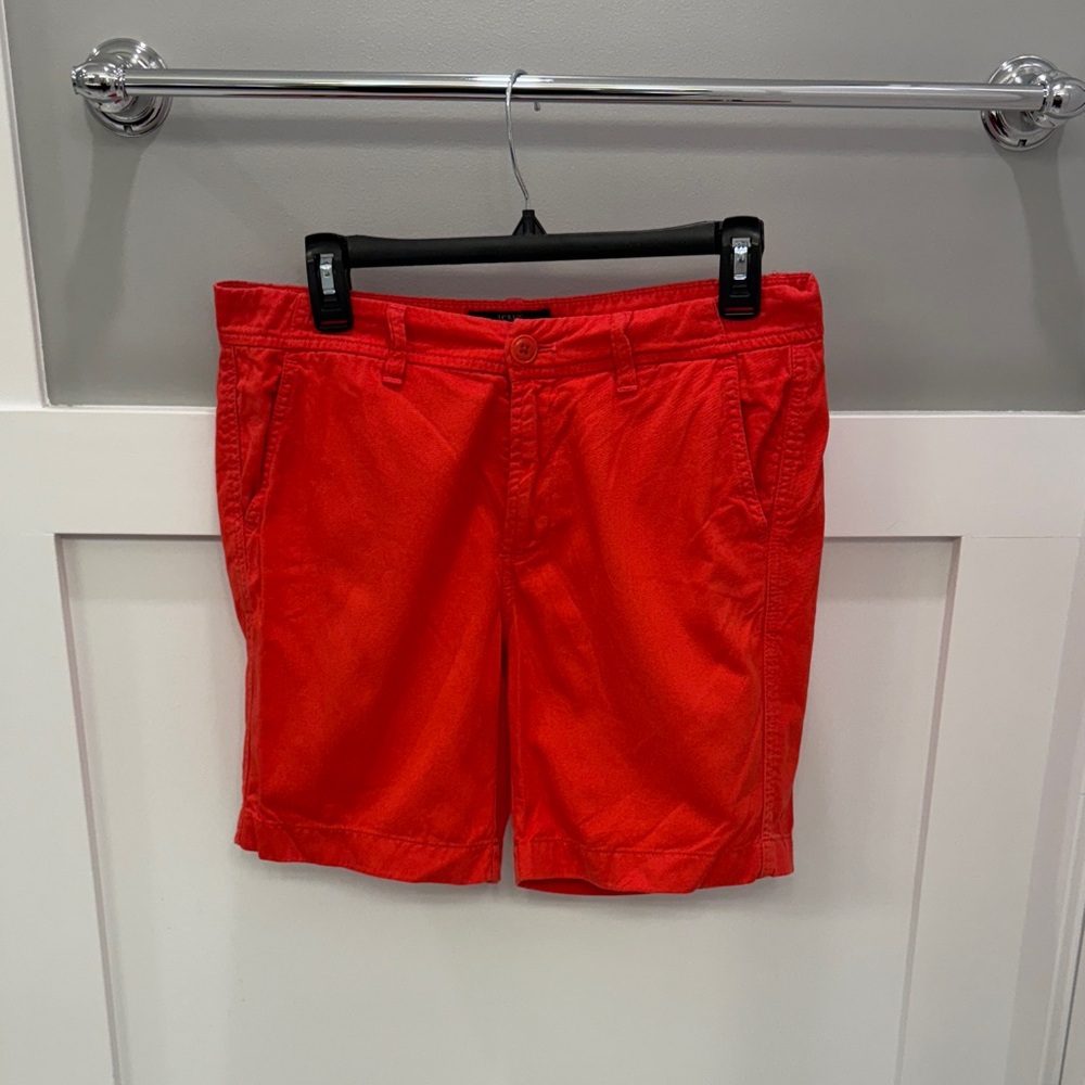 J. Crew Red Flat-Front Women's Shorts